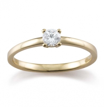 Gerstner Verlobungsring 585 Gelbgold mit 0,25 ct Brillant